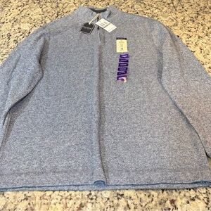 Method Men's Blue Quarter Zip-Up Sweater